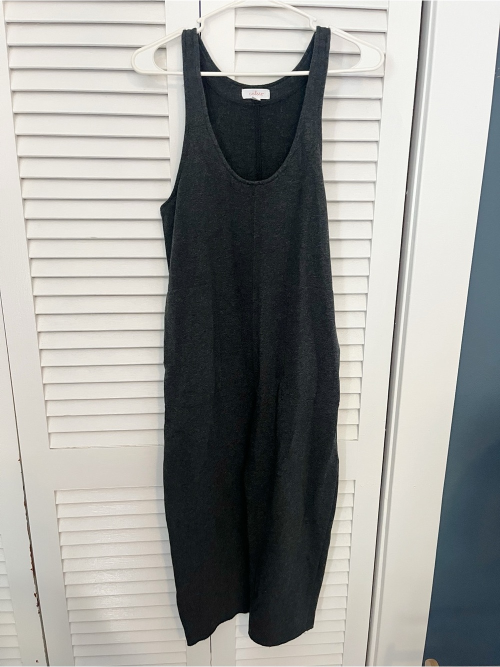 Colsie soft jumpsuit grey size small